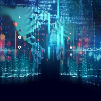 Illustration of a data cloud representing digital storage and online connectivity.